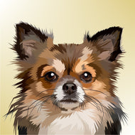 Photo Wallpaper Pop Art Dog Portrait