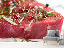 Load image into Gallery viewer, Photo Wallpaper Raw meat
