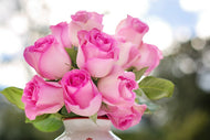 Photo Wallpaper Bouquet of roses in pink