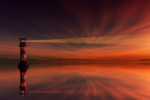 Load image into Gallery viewer, Photo Wallpaper Red sky at the lighthouse
