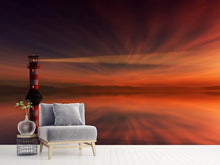 Load image into Gallery viewer, Photo Wallpaper Red sky at the lighthouse
