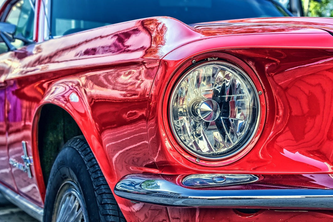 Photo Wallpaper Red vintage car