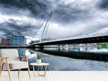 Load image into Gallery viewer, Photo Wallpaper Samuel Beckett Bridge with clouds
