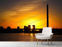 Load image into Gallery viewer, Photo Wallpaper Skyline Dusseldorf at sunset
