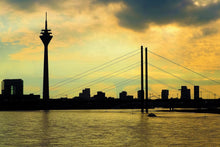 Load image into Gallery viewer, Photo Wallpaper Skyline in the evening light
