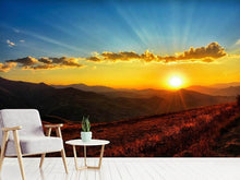 Load image into Gallery viewer, Photo Wallpaper Sunset in the world of mountains

