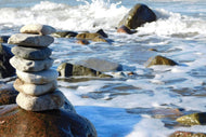 Photo Wallpaper Stone pile at the sea