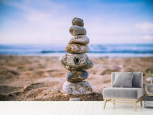 Load image into Gallery viewer, Photo Wallpaper Stone pile on the beach
