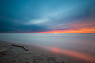 Photo Wallpaper Beach in the sunset