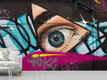 Load image into Gallery viewer, Photo Wallpaper Street Art The Eye
