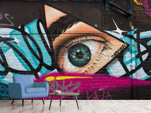 Load image into Gallery viewer, Photo Wallpaper Street Art The Eye
