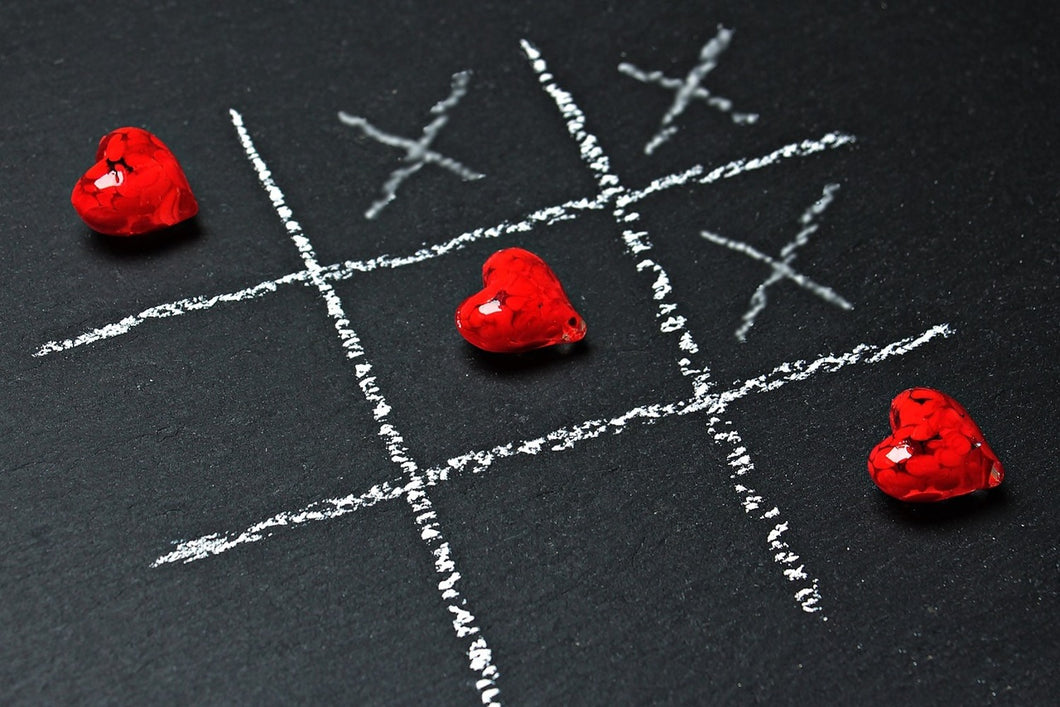 Photo Wallpaper Tic tac toe love
