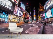Load image into Gallery viewer, Photo Wallpaper Times Square at night
