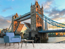 Load image into Gallery viewer, Photo Wallpaper Tower Bridge at dusk
