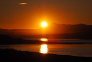 Photo Wallpaper Fantastic sunset on the beach