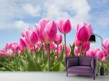 Load image into Gallery viewer, Photo Wallpaper Tulip field in pink

