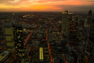Photo Wallpaper Above the rooftops of Frankfurt