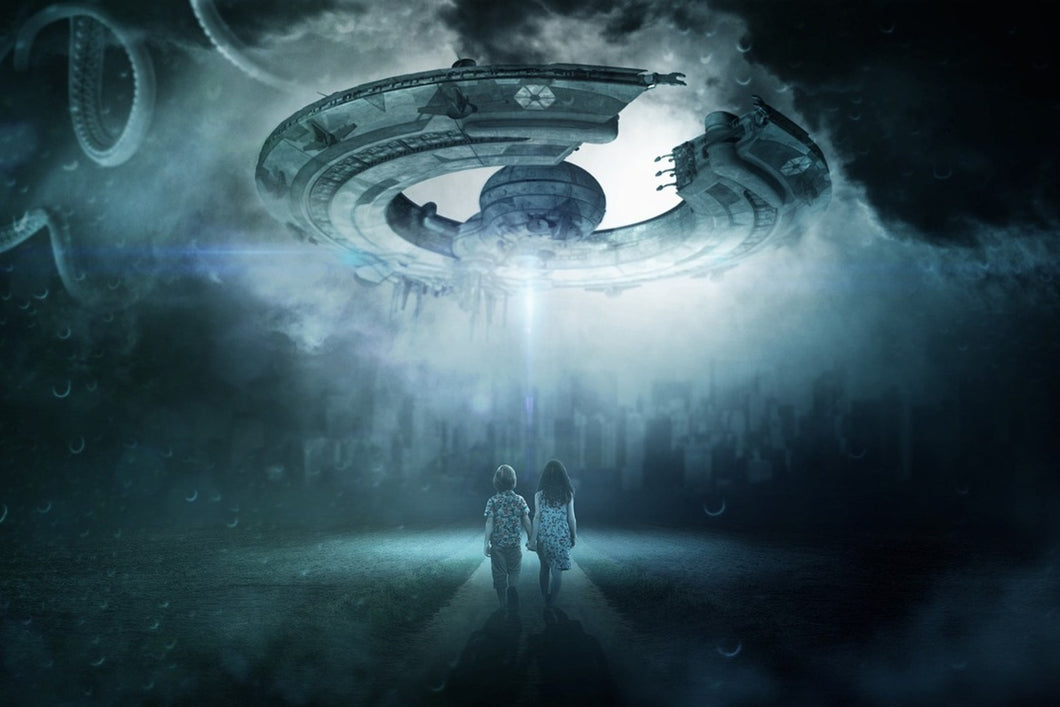 Photo Wallpaper Caution UFO