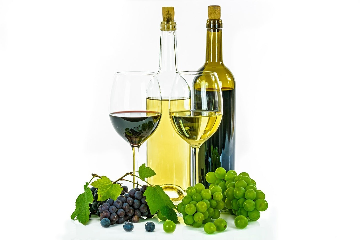 Photo Wallpaper White wine and red wine