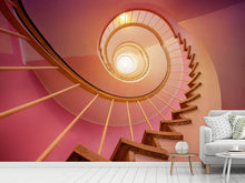 Load image into Gallery viewer, Photo Wallpaper Spiral staircase in pink
