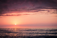 Photo Wallpaper Wonderful sunset on the horizon