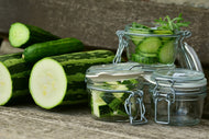 Photo Wallpaper Zucchinis and cucumbers