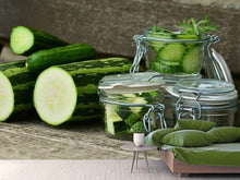 Load image into Gallery viewer, Photo Wallpaper Zucchinis and cucumbers
