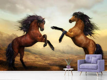 Load image into Gallery viewer, Photo Wallpaper Two wild horses
