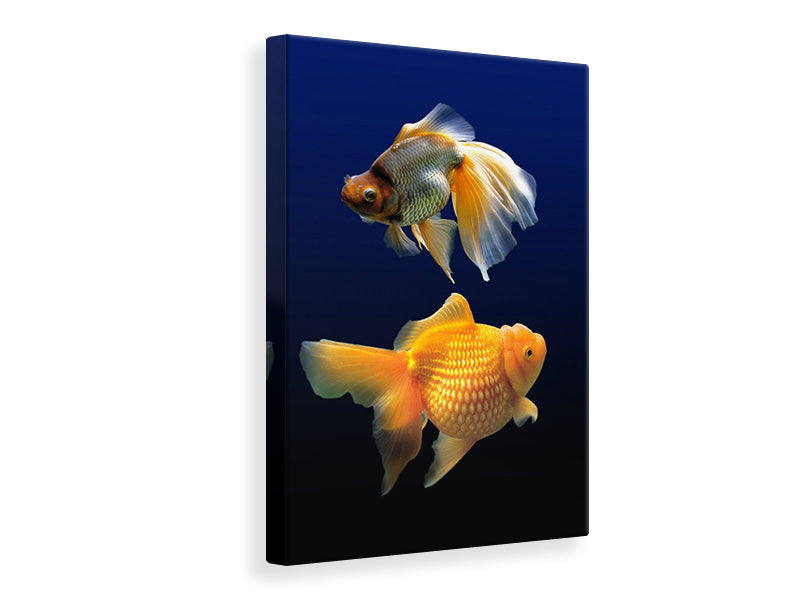 Canvas print 2 funny fish