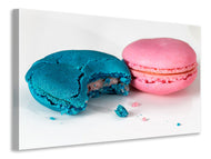 Canvas print 2 macaroons