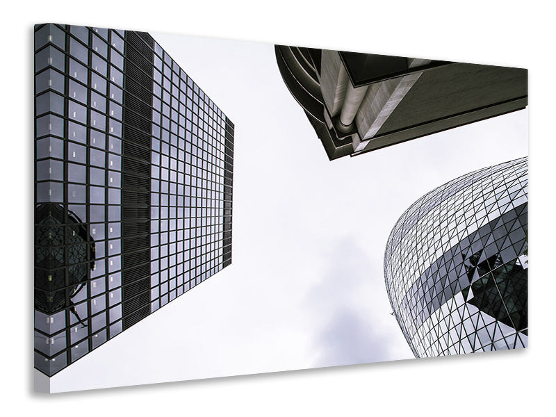 Canvas print 3 buildings