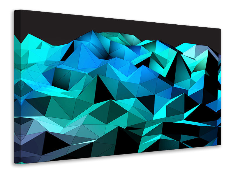 Canvas print 3D Diamonds