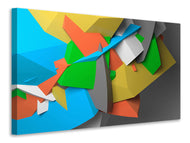 Canvas print 3D-Geometric Figures