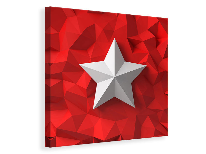 Canvas print 3D Star