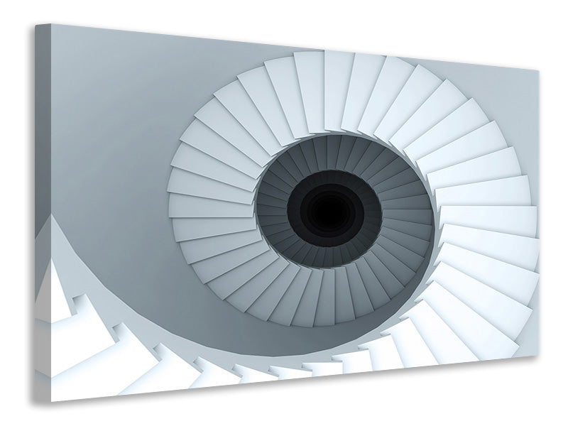 Canvas print 3D Spiral Staircase
