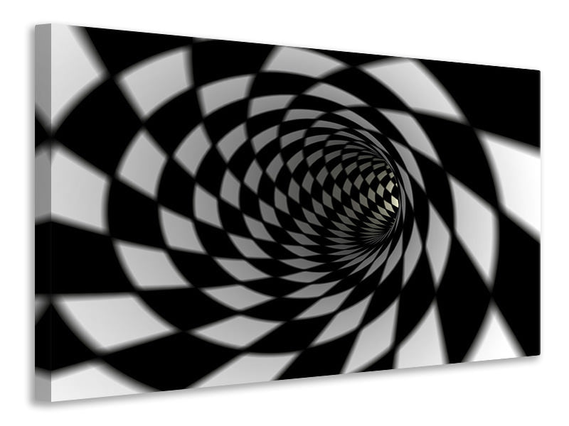 Canvas print Abstract Tunnel Black & White