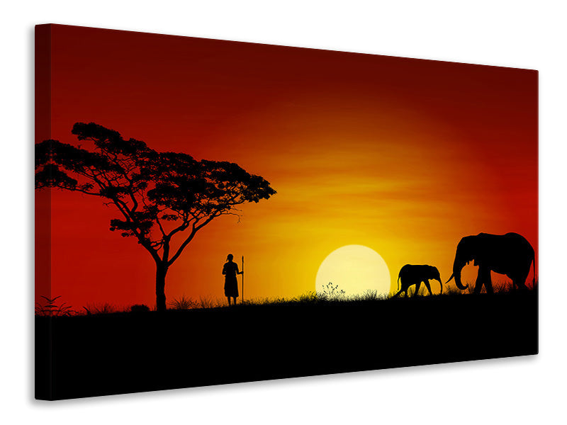 Canvas print African Steppe Elephant