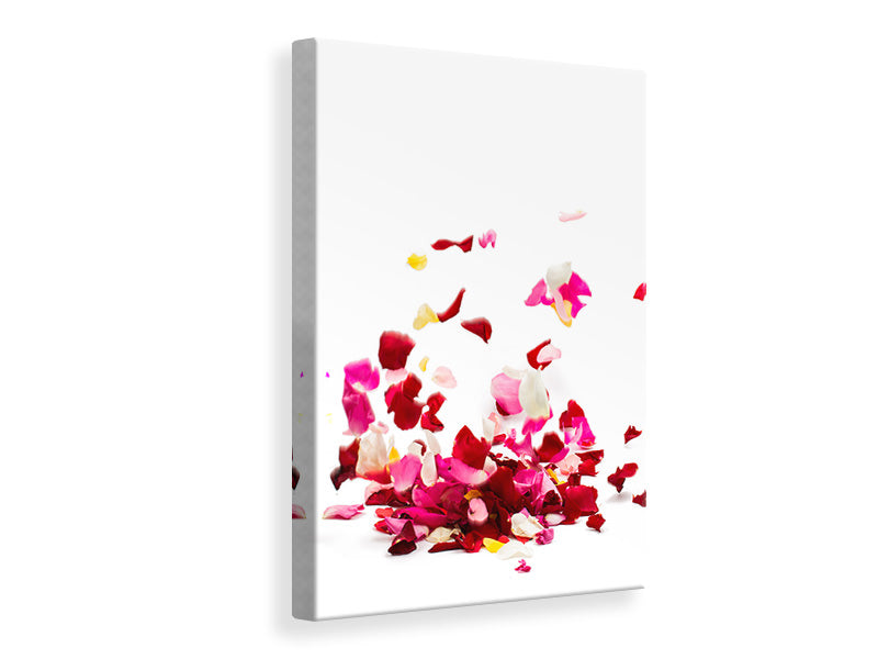 Canvas print Bed Of Rose Foliage
