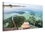 Canvas print Bath In The Sea.
