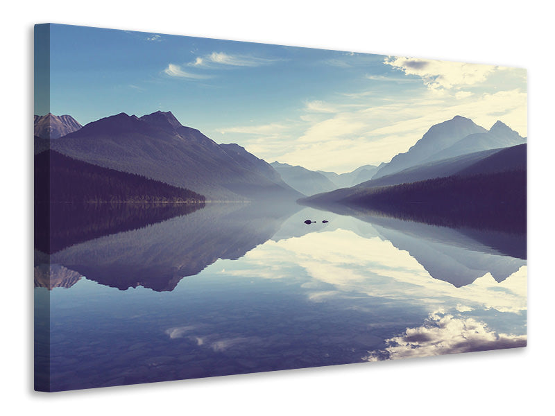 Canvas print Mountain Reflection