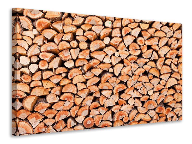 Canvas print Birch Stack