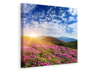 Canvas print Flowery Mountain Landscape