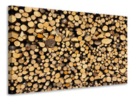 Canvas print Firewood