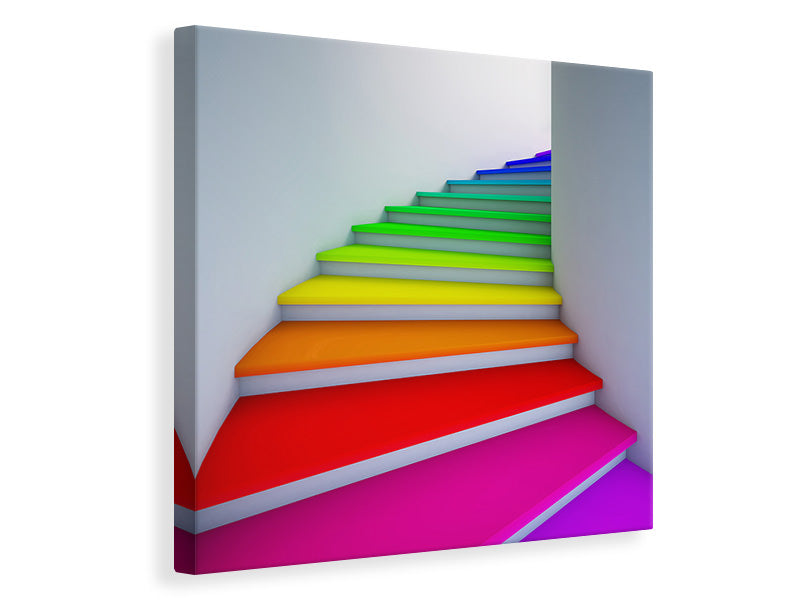 Canvas print Colorful Stairs