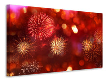 Load image into Gallery viewer, Canvas print Colorful Fireworks
