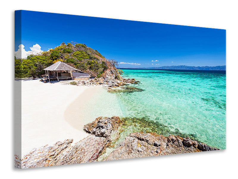 Canvas print The House On The Beach