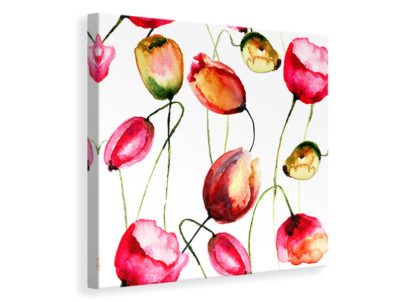 Canvas print Painting The Tulips