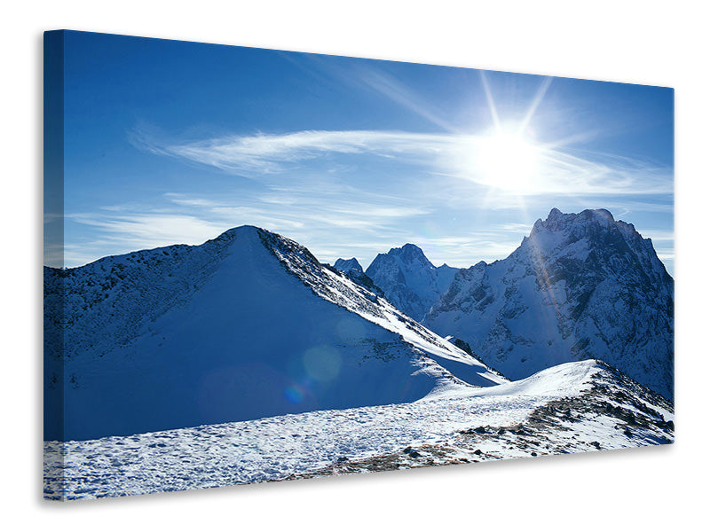 Canvas print The Mountain In Snow