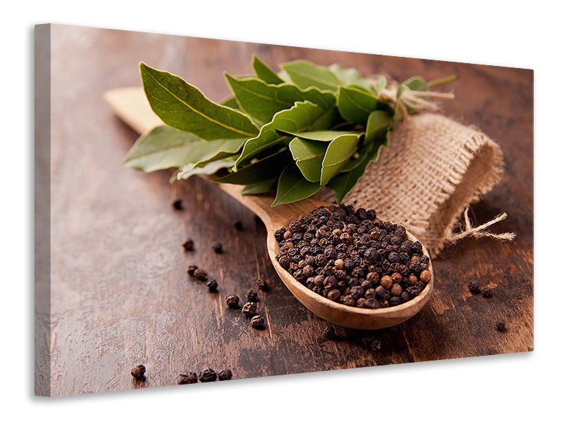 Canvas print Pepper Spoon