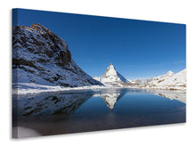 Load image into Gallery viewer, Canvas print The Riffelsee On Matterhorn

